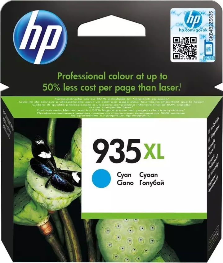 HP no 935XL C2P24AE blækpatron, blå, 825s.