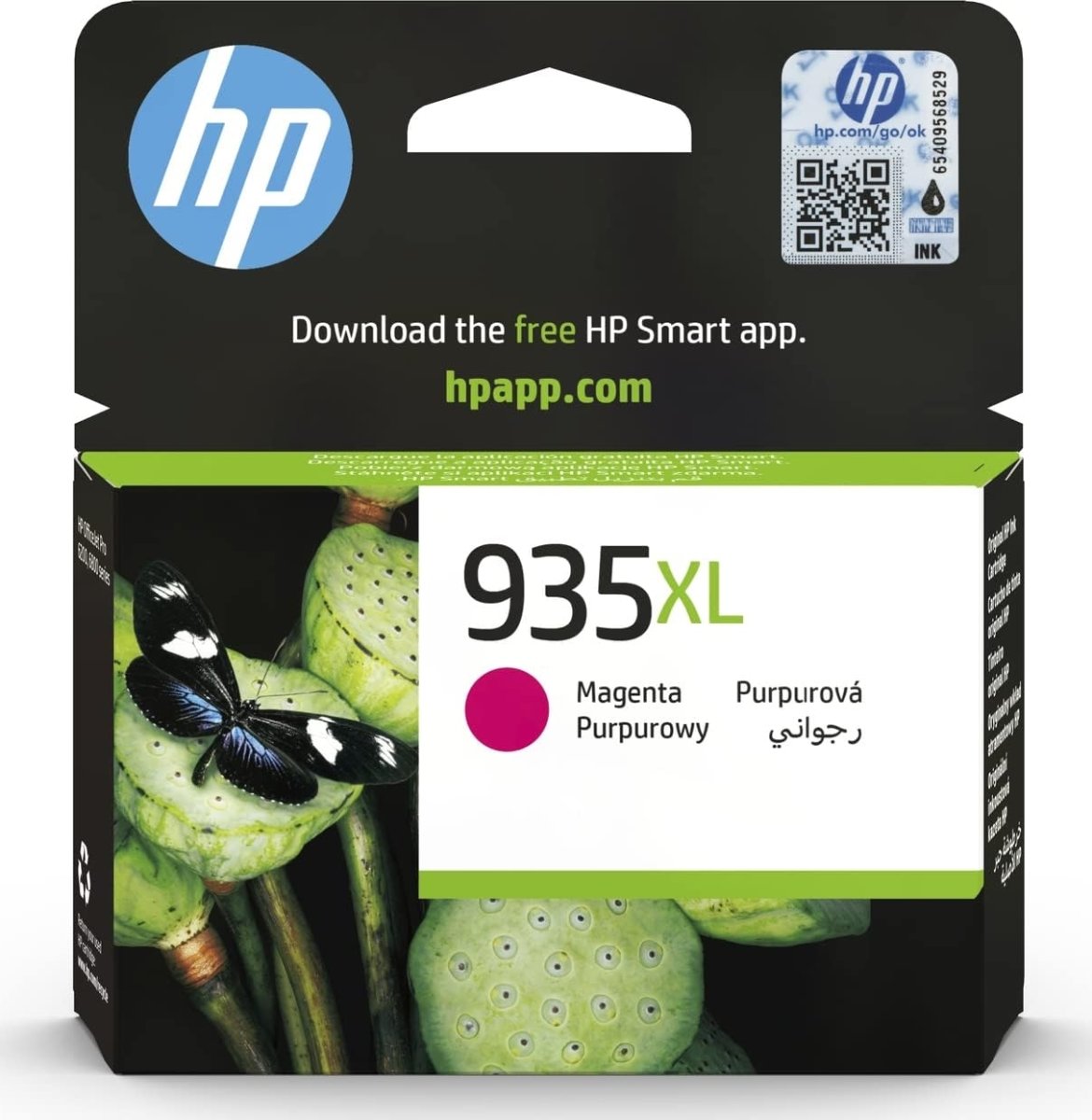 HP no 935XL C2P25AE blækpatron, rød, 825s.