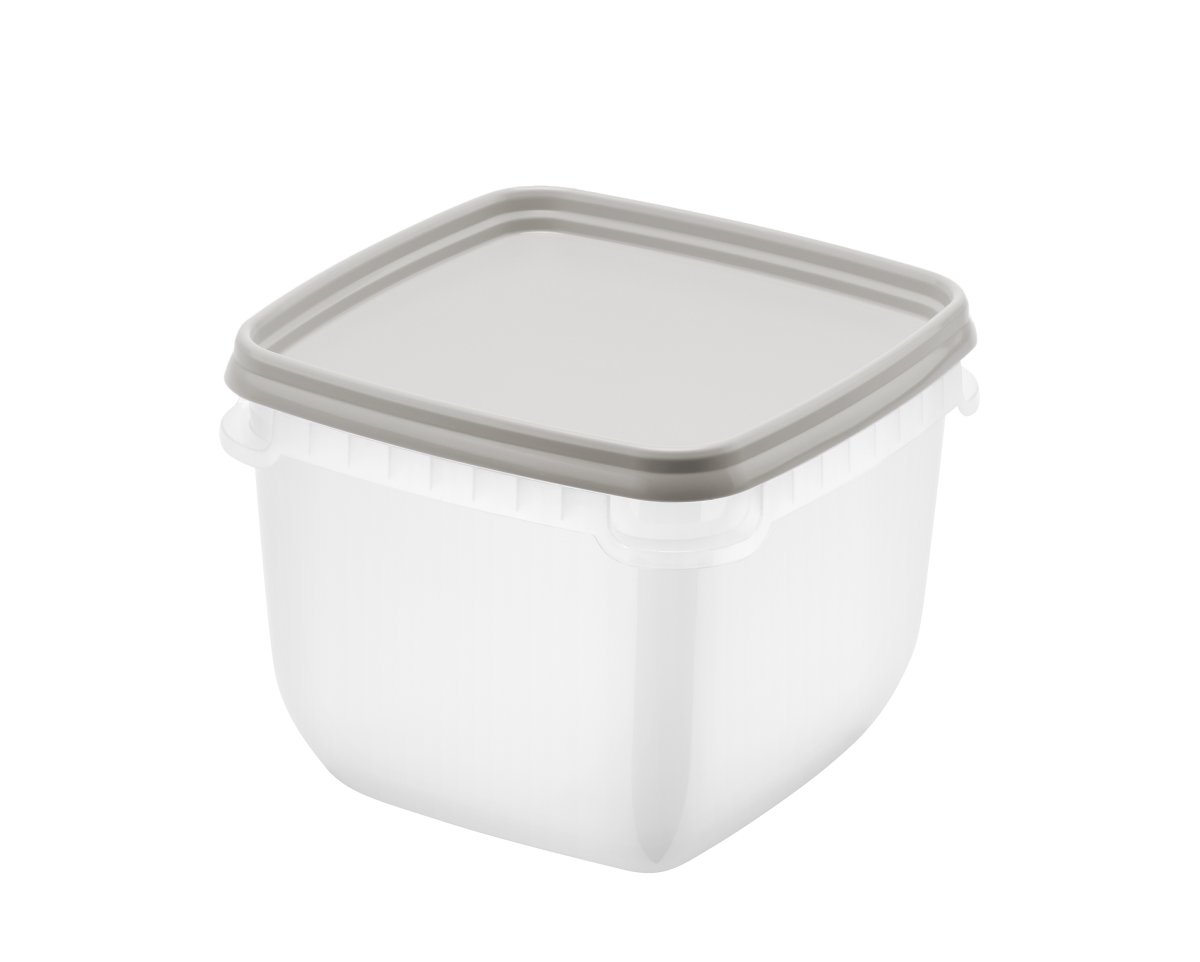 Fryse opbevaringsboks, gråbrun, 0,75L, 4 stk.