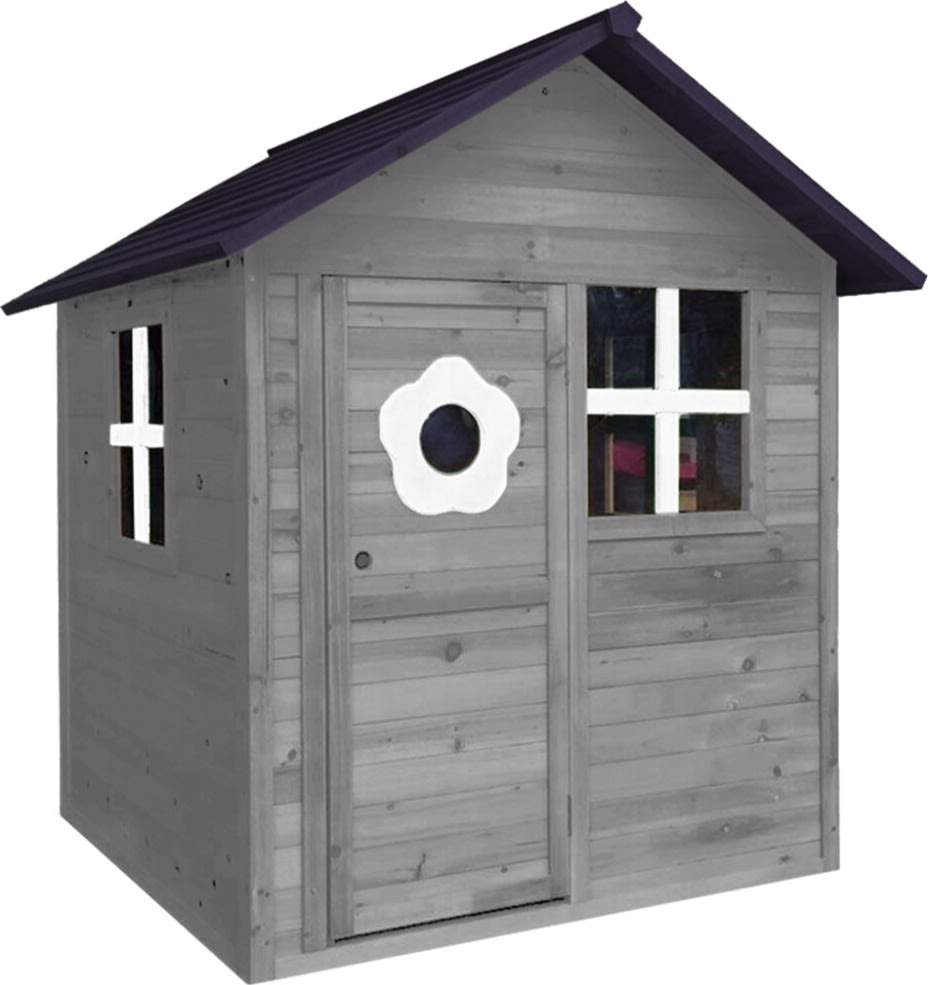 NORDIC PLAY Legehus 158x148x132 cm, grå/sort