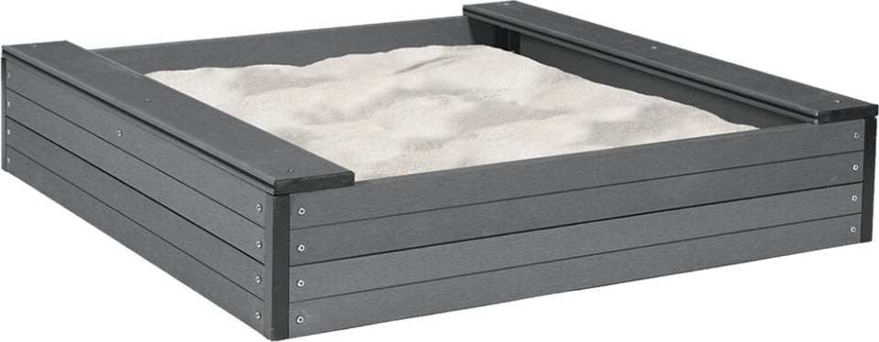 NORDIC PLAY Sandkasse m/net & sand 120x120 cm, WPC