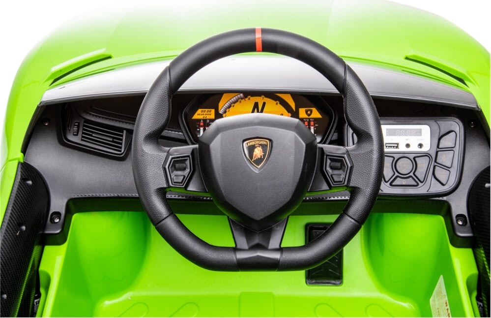 NORDIC PLAY Elbil Lamborghini Aventado, 12V, grøn
