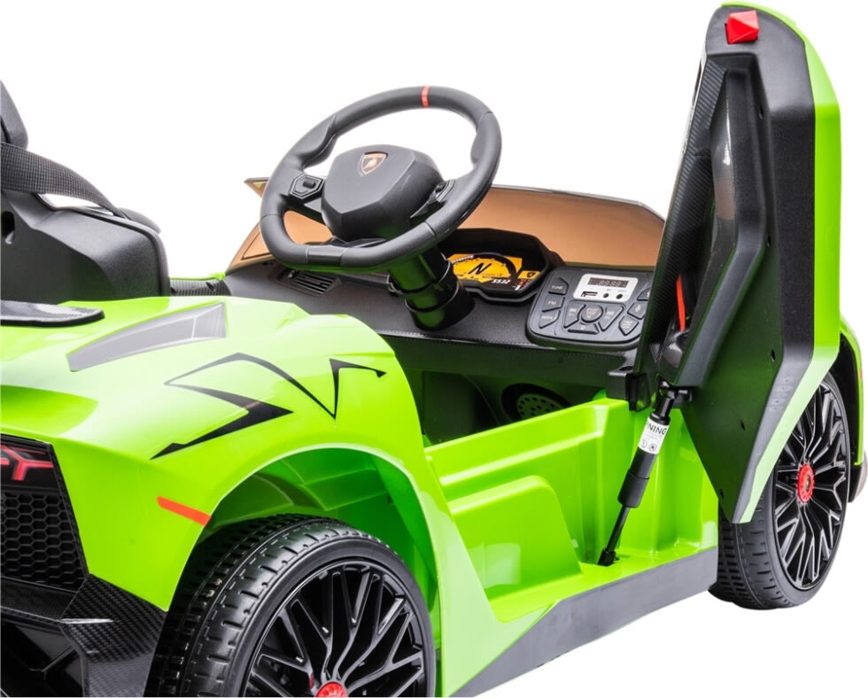 NORDIC PLAY Elbil Lamborghini Aventado, 12V, grøn