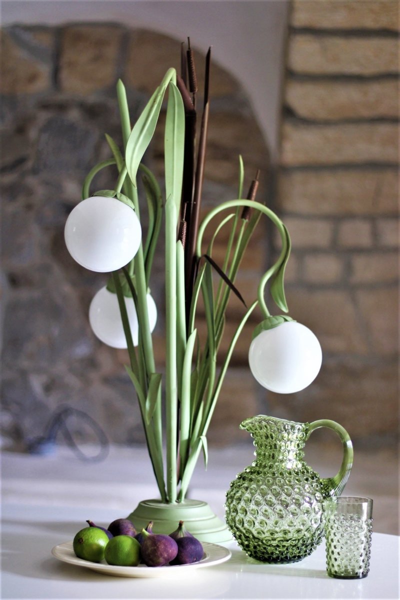 Anna Von Lipa Hobnail Glas, 250ml, olivegreen