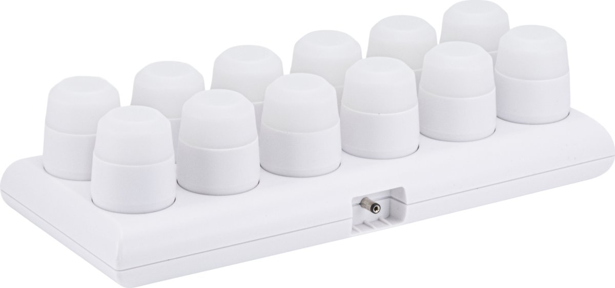 Securit® Amsterdam LED fyrfadslys, 12 stk., multi
