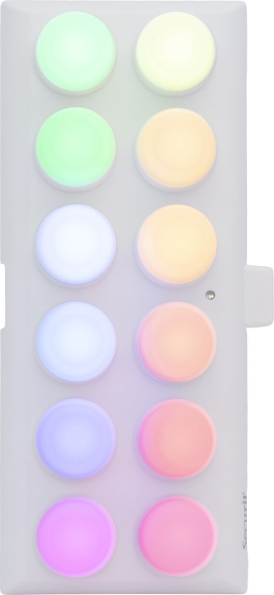 Securit® Amsterdam LED fyrfadslys, 12 stk., multi