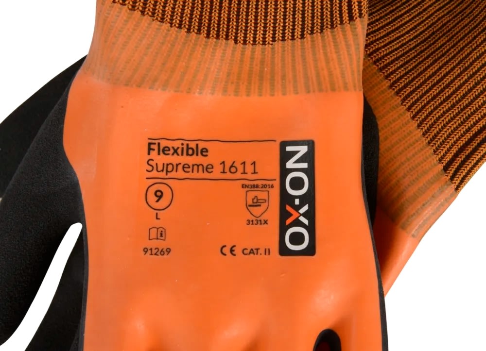 OX-ON Arbejdshandske Flexible Supreme 1611, Str 9