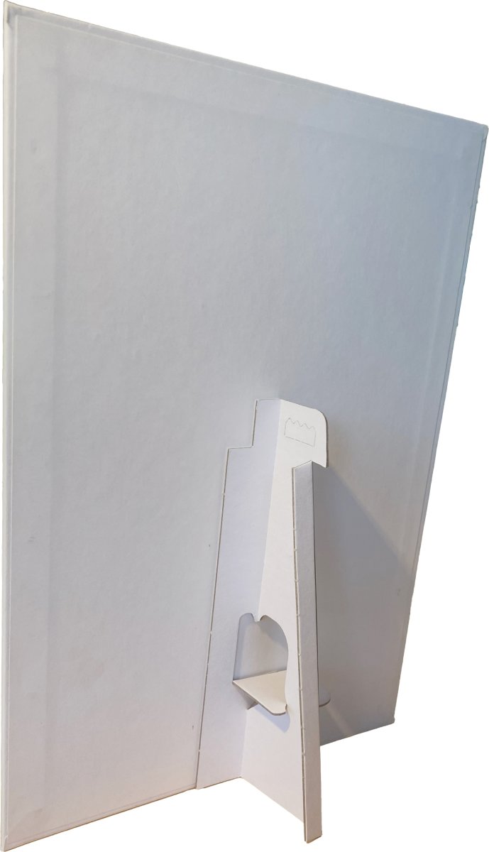 Base til Print & klæb display | A4 | Hvid