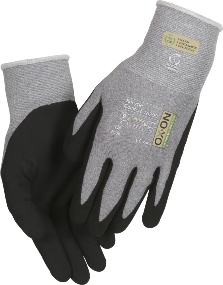 OX-ON Arbejdshandske Recycle Comfort 16300, Str 11