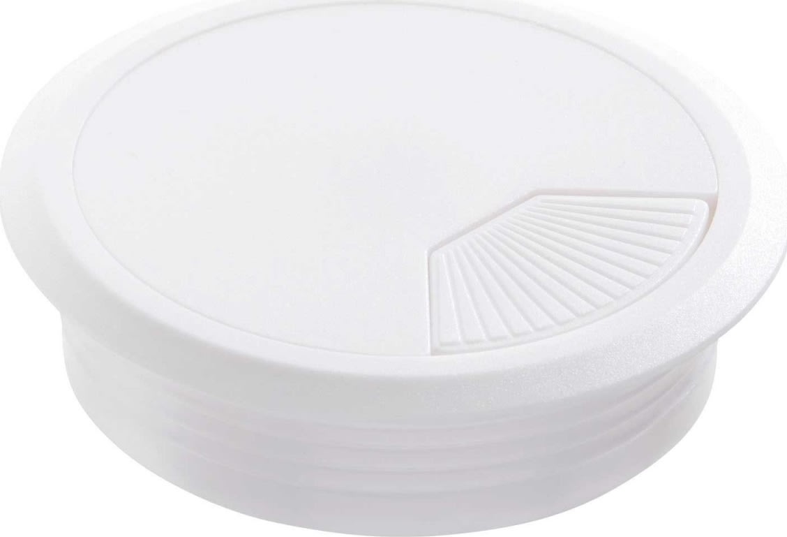Bordplade 180x90, hvid decor lam., hvid rosette