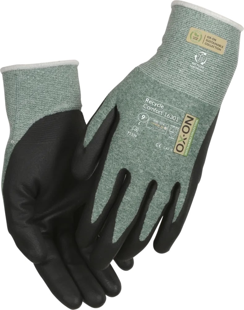 OX-ON Arbejdshandske Recycle Comfort 16301, Str 7