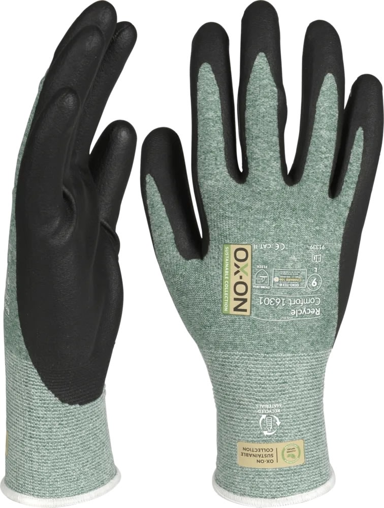 OX-ON Arbejdshandske Recycle Comfort 16301, Str 7