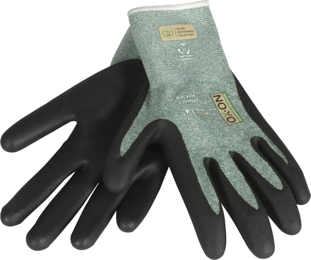 OX-ON Arbejdshandske Recycle Comfort 16301, Str 7