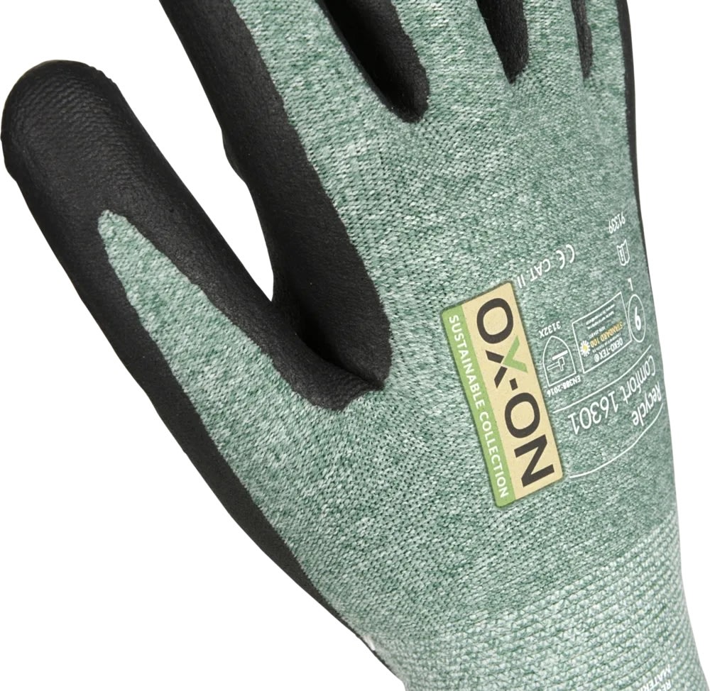 OX-ON Arbejdshandske Recycle Comfort 16301, Str 7