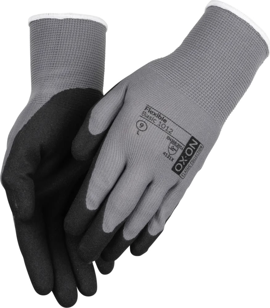 OX-ON Arbejdshandske Flexible Basic 1012, Str 12