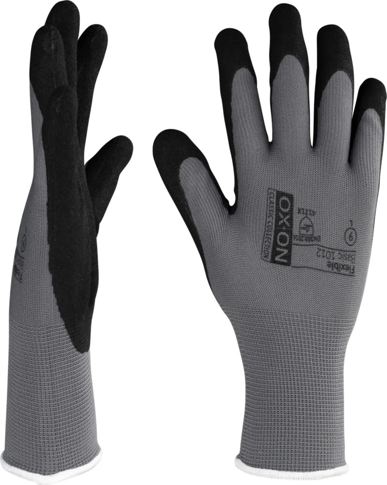 OX-ON Arbejdshandske Flexible Basic 1012, Str 12