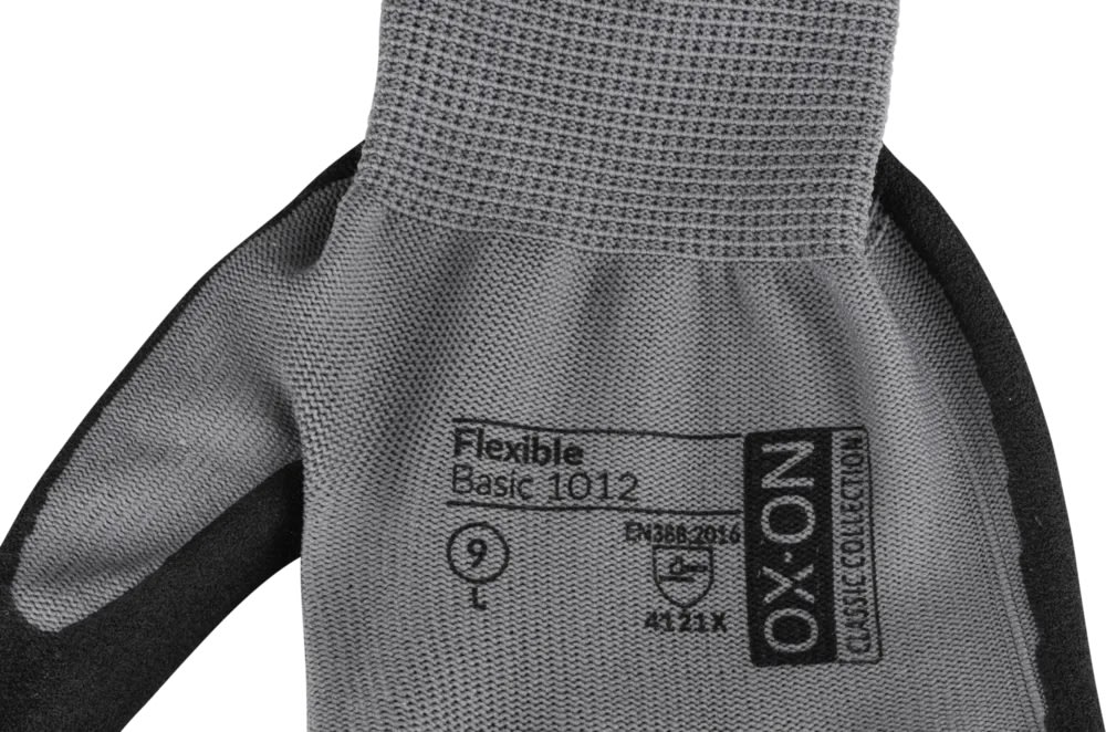 OX-ON Arbejdshandske Flexible Basic 1012, Str 10