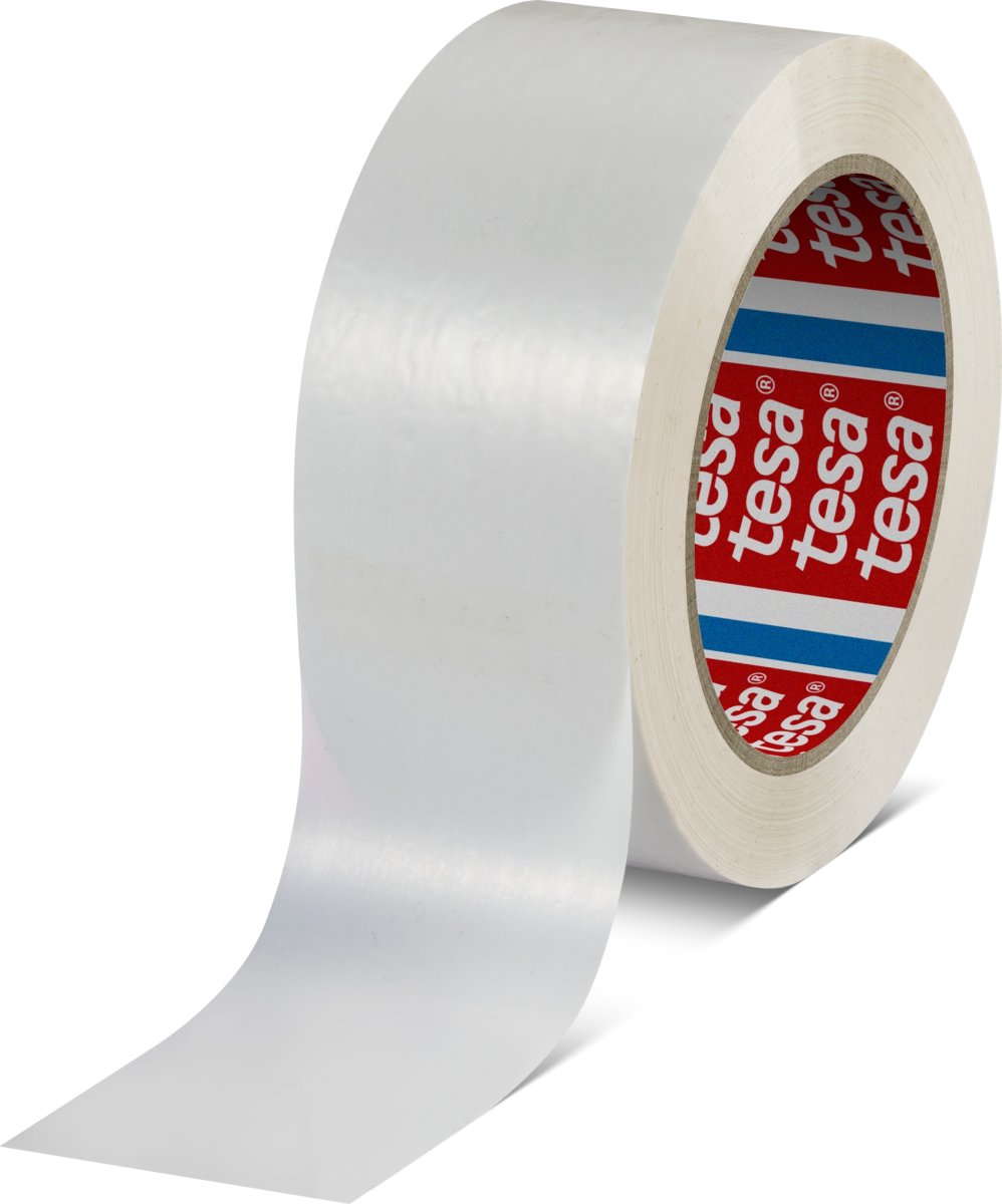 tesa Standard Pakketape | PET | 50mm x 132m | Hvid