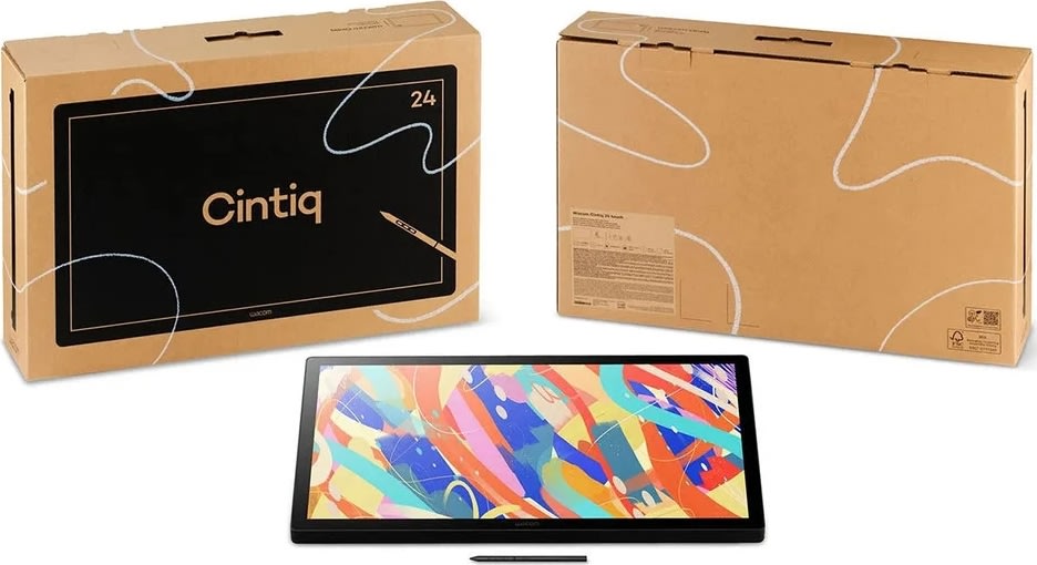 Wacom Display Cintiq 24 (2025), sort