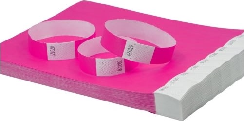 Avery TYVPK-50 Armbånd | pink | 500 stk.| 256x19mm