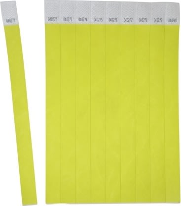 Avery TYVYW-50 Armbånd |neongul |500 stk.|256x19mm