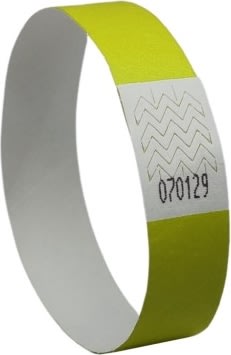 Avery TYVYW-50 Armbånd |neongul |500 stk.|256x19mm