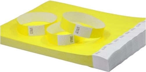Avery TYVYW-50 Armbånd |neongul |500 stk.|256x19mm
