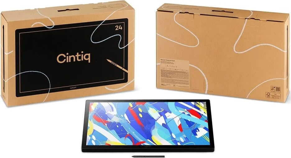 Wacom Display Cintiq 24 Touch (2025), sort