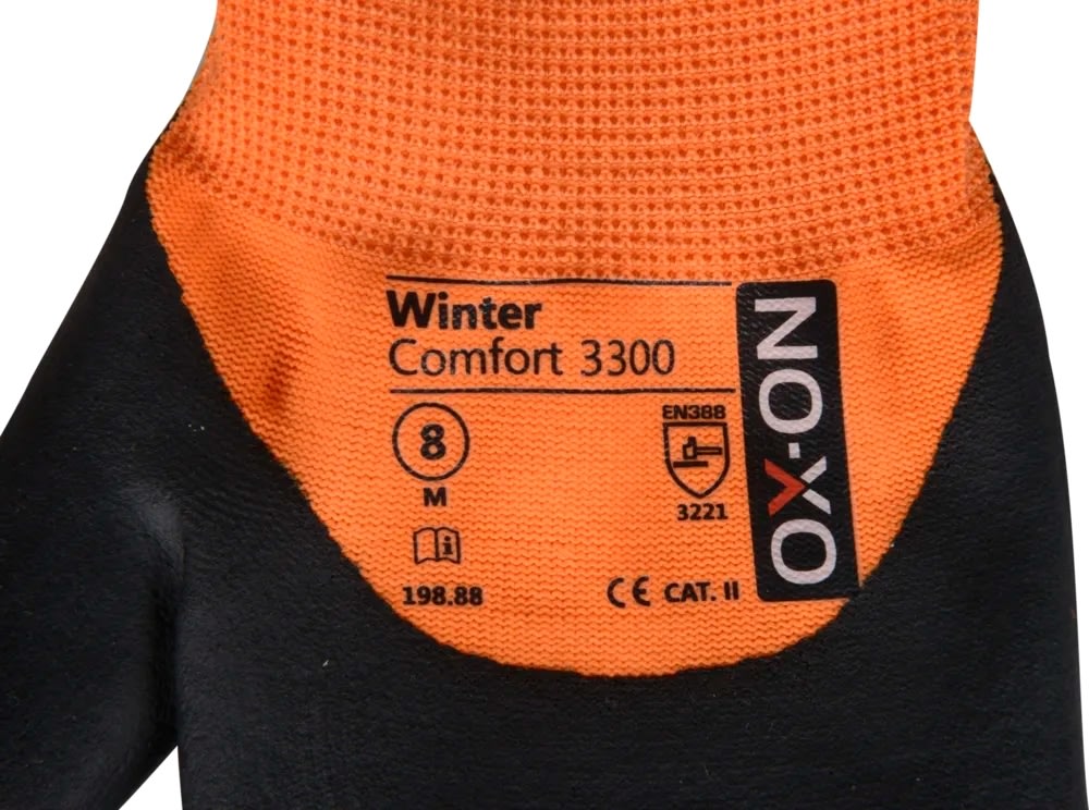 OX-ON Arbejdshandske Winter Comfort 3300, Str 10