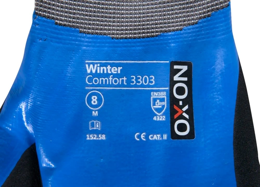 OX-ON Arbejdshandske Winter Comfort 3303, Str 10
