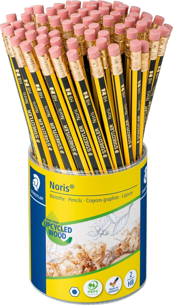 Staedtler Noris 122 Blyant m. viskelæder | 72 stk.