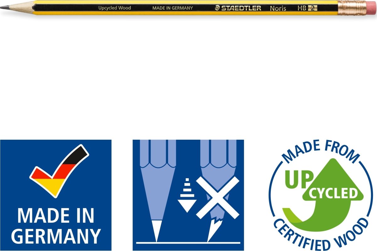 Staedtler Noris 122 Blyant m. viskelæder | 72 stk.