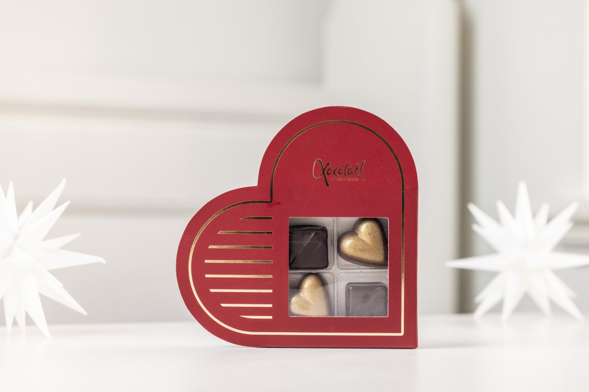 Xocolatl Red Heart 4 stk, 38g