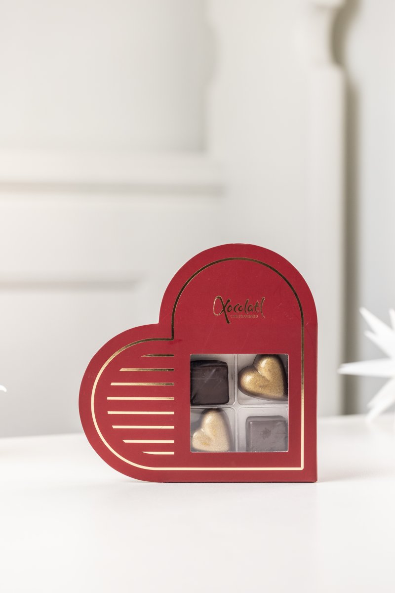 Xocolatl Red Heart 4 stk, 38g