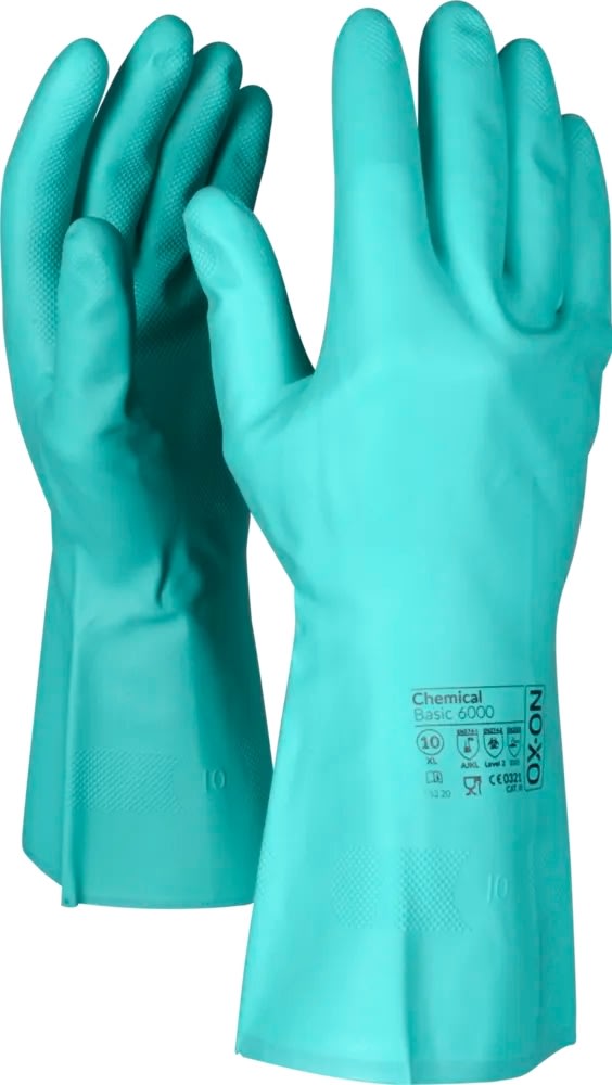 OX-ON Arbejdshandske Chemical Basic 6000, Str 9