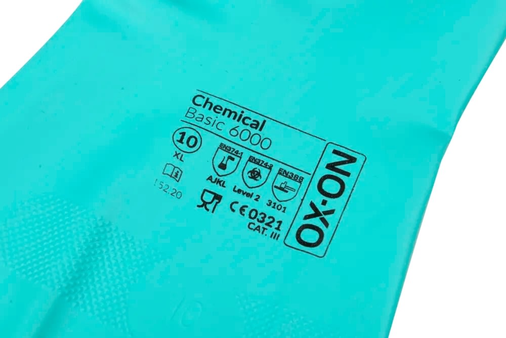 OX-ON Arbejdshandske Chemical Basic 6000, Str 11