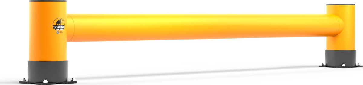 Rack-Mammut påkørselsværn t/reolende, enkel, 2,5 m