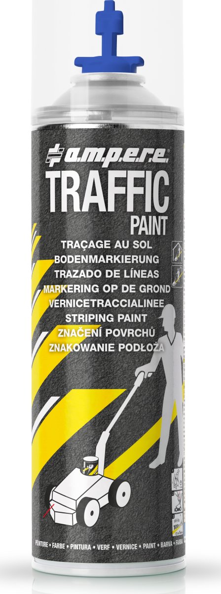 Traffic gulvmarkeringsmaling, 500ml, blå