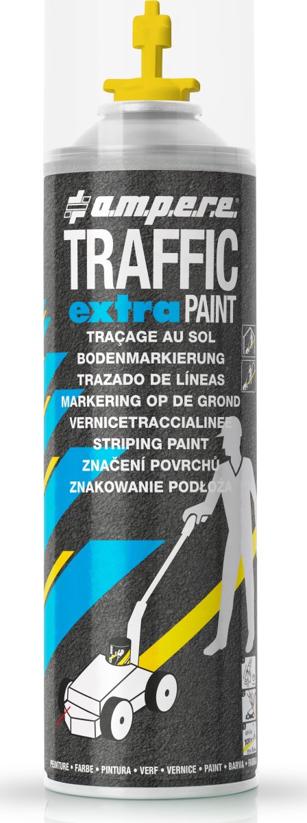 Traffic Extra gulvmarkeringsmaling, 500ml, gul