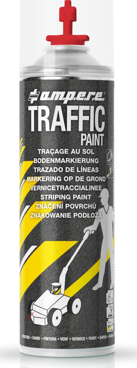 Traffic gulvmarkeringssæt m/vogn+maling, rød