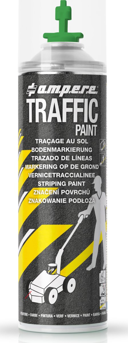 Traffic gulvmarkeringssæt m/vogn+maling, grøn