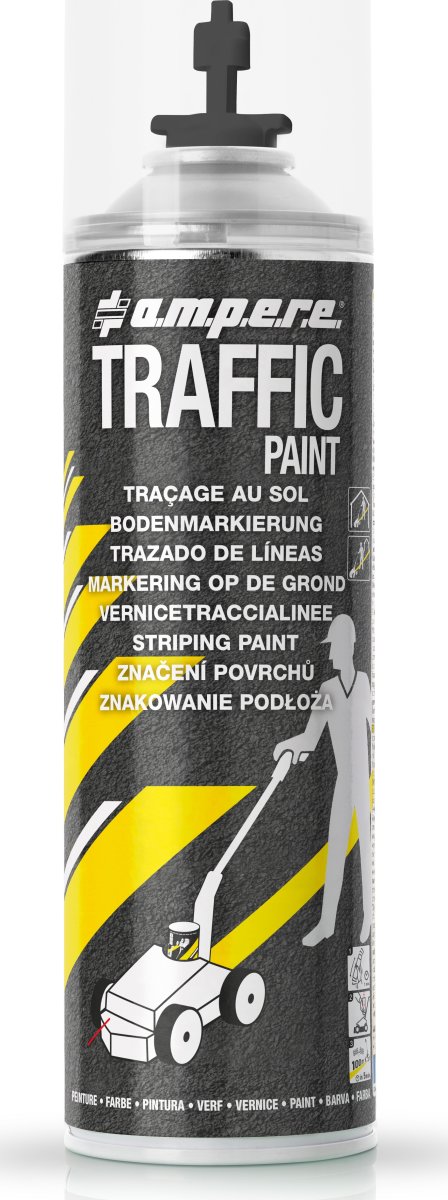 Traffic gulvmarkeringssæt m/vogn+maling, sort