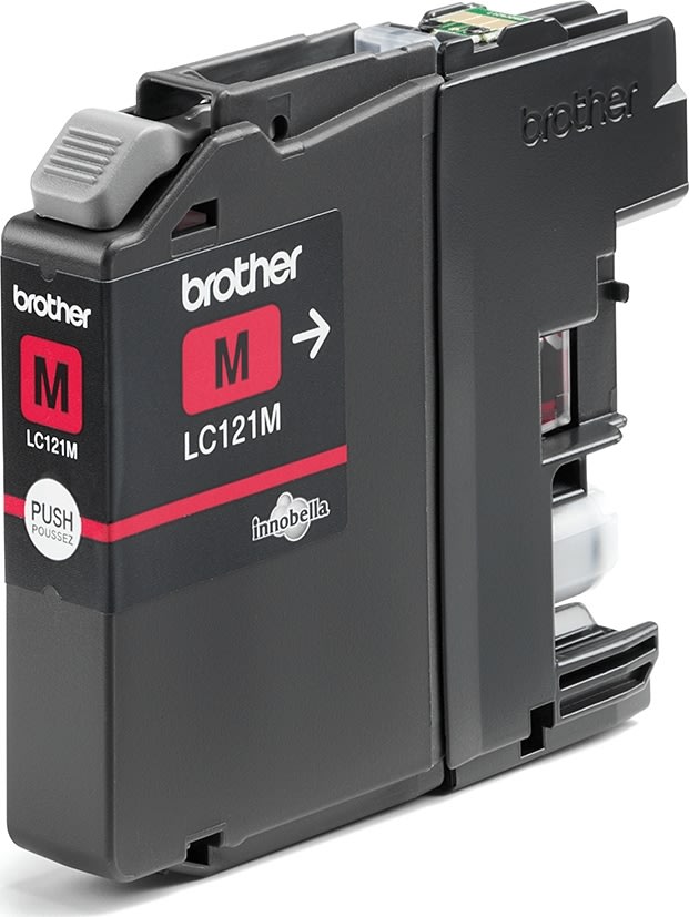Brother LC121M blækpatron, rød, 300 sider