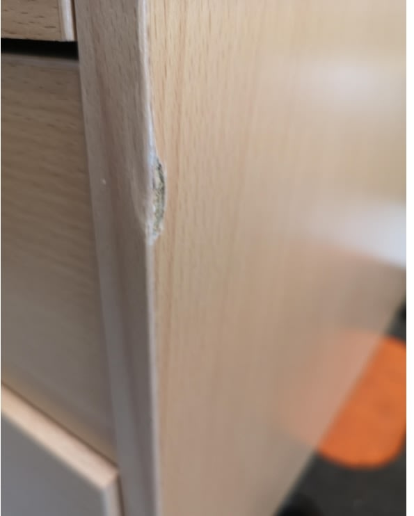 Compact kassette, 4 skuffer, bøg
