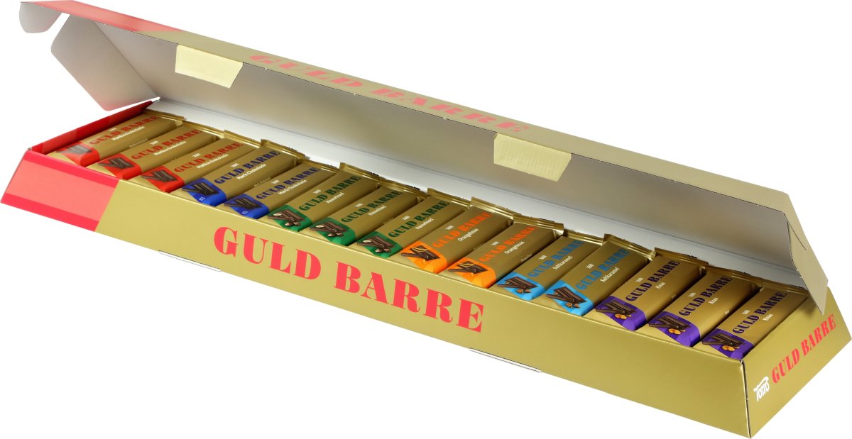 Toms Kæmpe Guld Barre, 30 x 45g