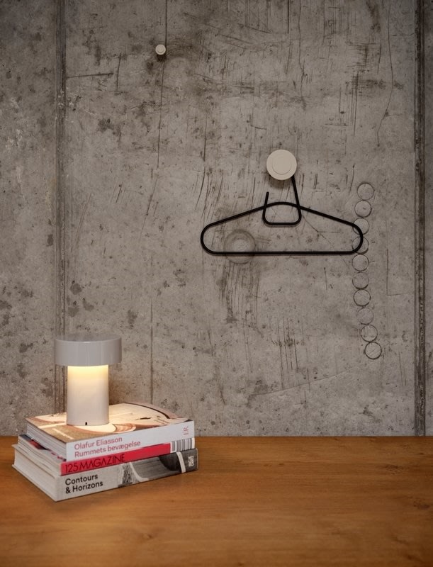 Zone Oblong Lampe H18 cm, varm grå