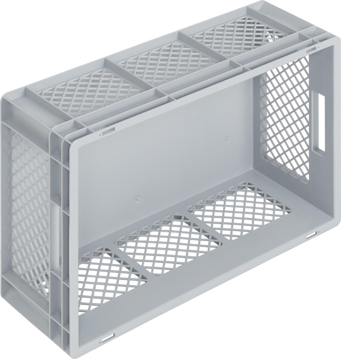 Lagerkasse perforeret 50 lit,(LxBxH) 60x40x23,6 cm