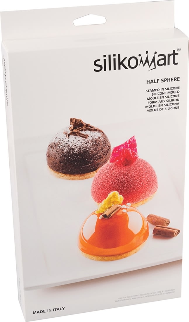Silikomart Bageform halvrund 6 stk, Ø7cm, 8cl