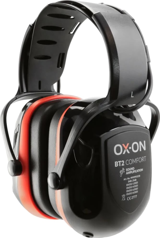 OX-ON Høreværn Comfort BT2 Bluetooth/Medhør, 29 db