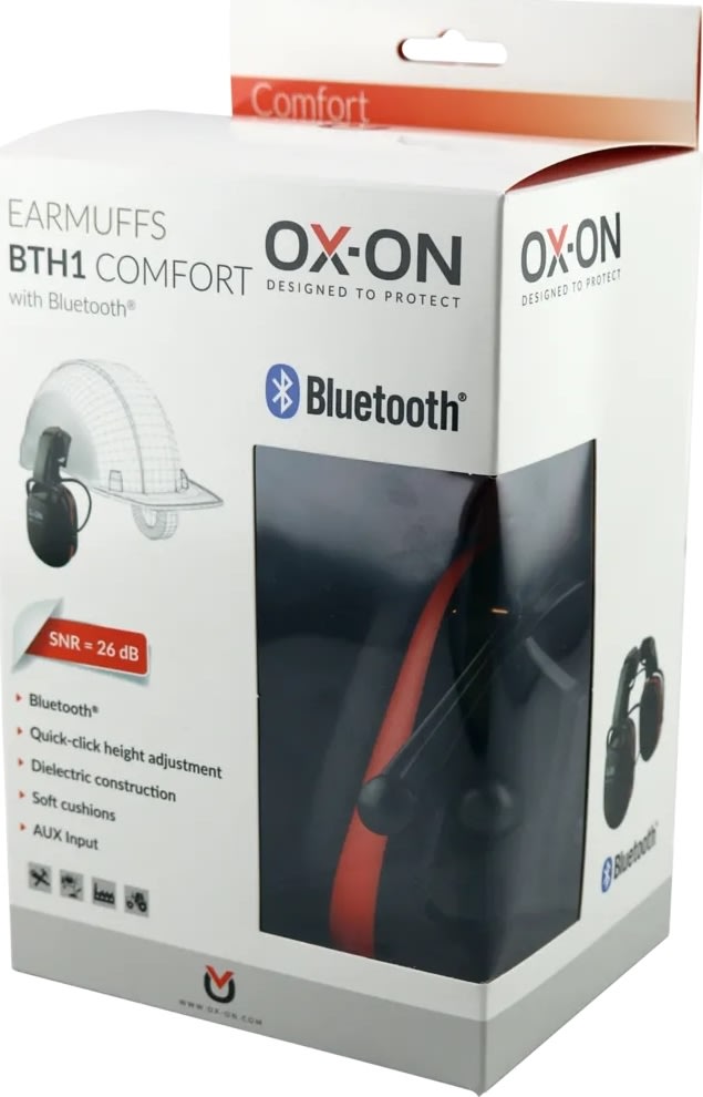 OX-ON Høreværn BTH1 Comfort, 26 db - Til hjelm